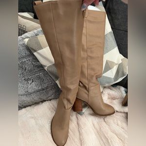 Oasis Society Saint Slouch Boots Women Size 7.5" 15" circumference NWOB Mocha